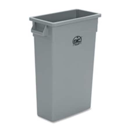 Protectionpro Waste Container- 23 Gallon- 16-.75 in x9-.50 in x30 in - Gray PR127230